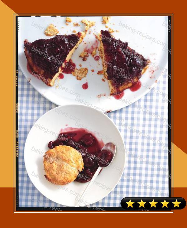 Cherry-Cornmeal Upside-Down Cake recipe