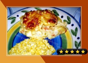 Chicken Pot Pie With Cheese Biscuit Top recipe