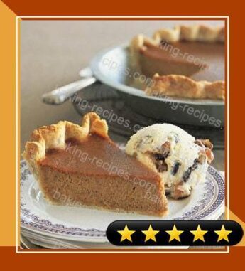 Caramel-Pumpkin Pie with Mincemeat Ice Cream recipe