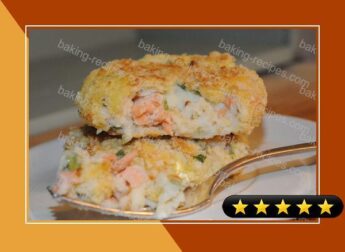 Salmon-Scallion Mashed Potato Cakes #SP5 recipe