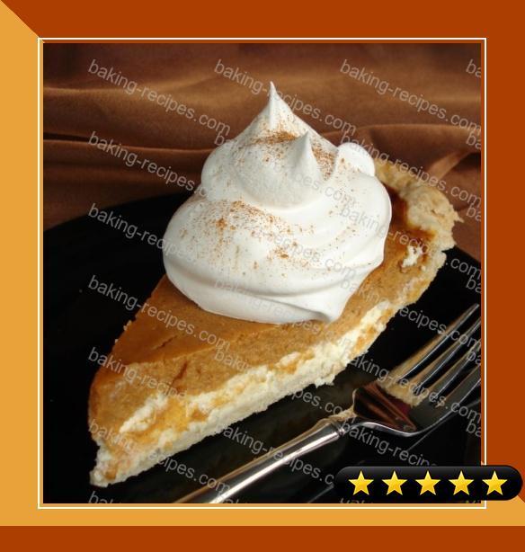 Pumpkin Cream Cheese Layer Pie recipe