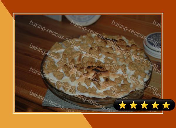 Peanut Butter Pie With Meringue Topping recipe