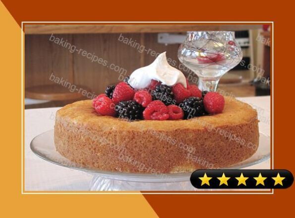 Buttermilk Cake with Berries in Ginger Syrup recipe