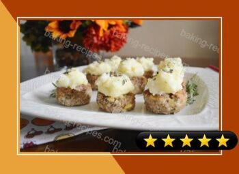 Mini Lamb Cakes with Garlic Herb Potato Frosting recipe