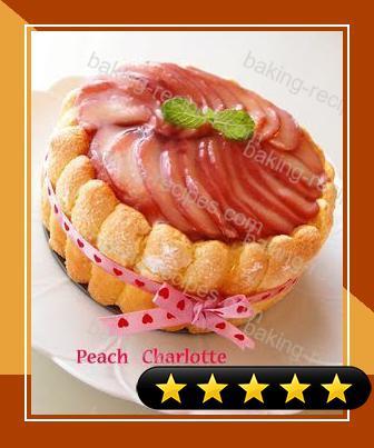 Peach Bavarois Charlotte Cake recipe