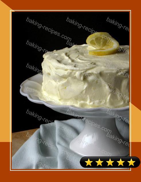Lemon Basil Layer Cake with Lemon Cream Frosting recipe