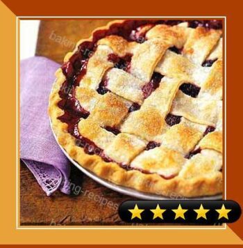 Lattice-Top Blackberry Pie recipe