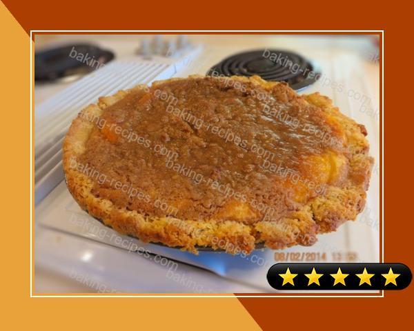 Peach Custard Pie With Streusel Topping recipe