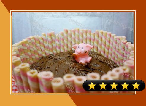 Piggy Celebration (Vegan Mocha Fudge) Cake! recipe