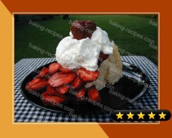 Strawberry Topped Angel Food Cake recipe