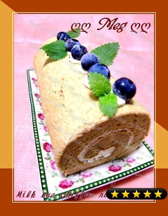 Milk Tea Chiffon Roll Cake recipe