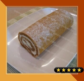 Pumpkin Cake Roll With Cream Cheese Filling recipe