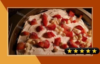 White Chocolate Strawberry Cake recipe