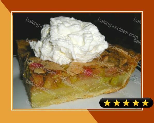 Rhubarb Cream Pie recipe