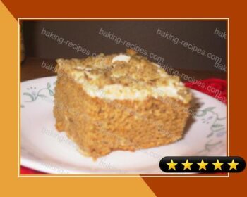 Pumpkin Cake With Cream Cheese Frosting recipe