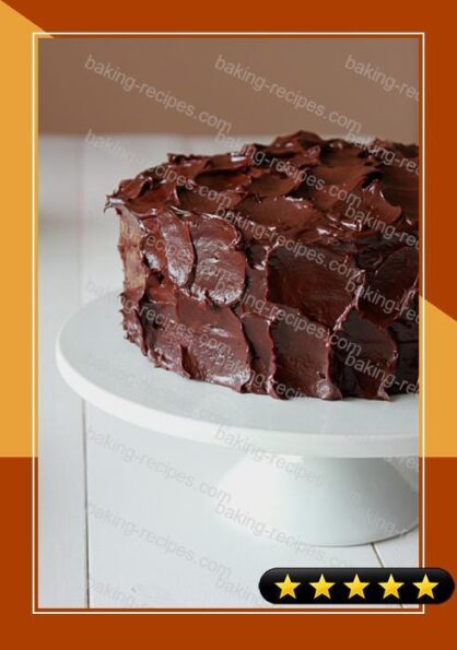Chocolate Devils Food Cake with Ganache Frosting recipe