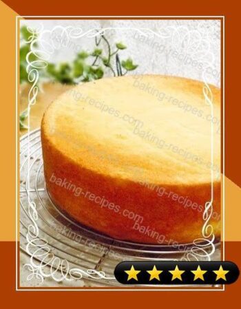 Moist and Fluffy Sponge Cake (Genoise Sponge Cake) recipe