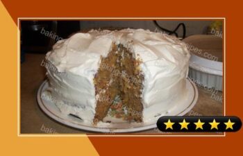 Carrot Cake With White Chocolate Cream Cheese Frosting recipe