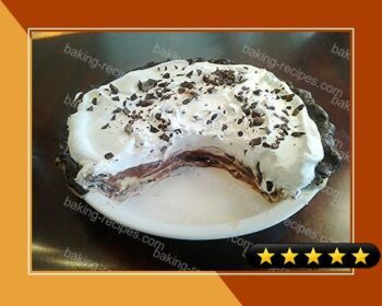 Vanilla and Chocolate Cream Pie with a Chocolate Lined Pastry Crust recipe