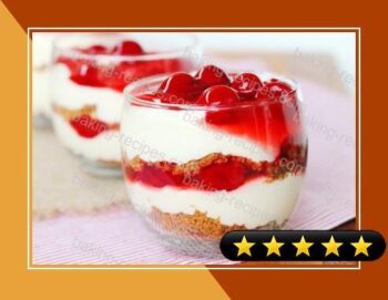 Layered Cherry Cheese Pie in a Glass recipe