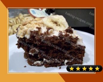 Chocolate Peanut Butter and Banana Cake (Aka: Elvis Cake) recipe