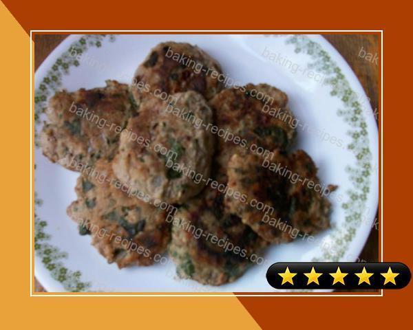 Spinach and Meat Cakes recipe