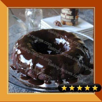 Vegan Chocolate Bundt Cake with Cocoa Swirl Cookie Butter Glaze recipe