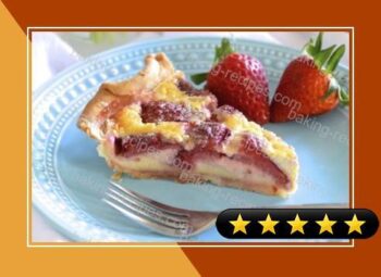 Strawberry Lemon Buttermilk Pie recipe