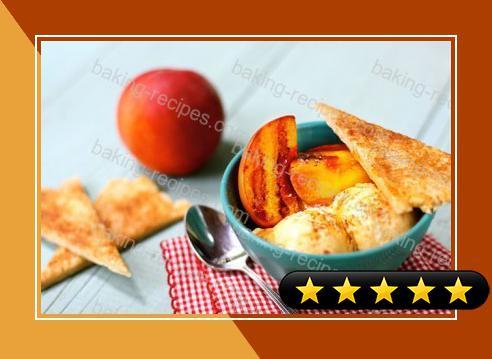 Grilled Peach Pie a la Mode recipe