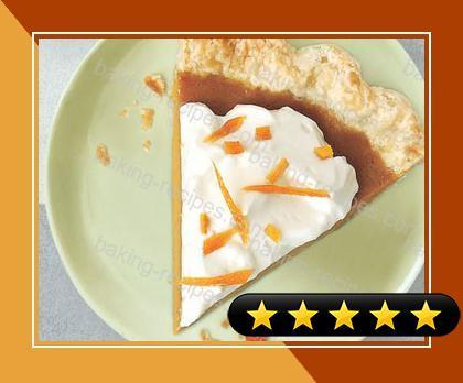 Citrus Pumpkin Pie with Grand Marnier Cream recipe