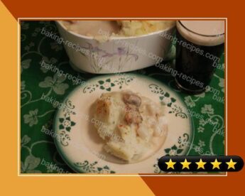 Sea Scallop and Cod Pie Topped With Mashed Potatoes recipe