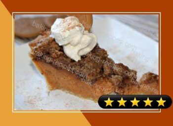 Sweet Potato Pie with Ginger Streusel Topping recipe