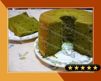 Green Tea Chiffon Cake recipe
