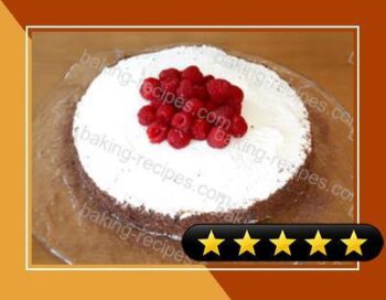 Chocolate Cassis Cake with Raspberries Recipe recipe