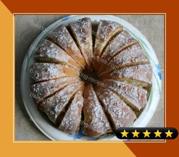 Coconut Bundt Cake With Powdered-Sugar Glaze recipe