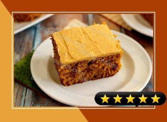 Pumpkin Spice Cake with Pumpkin Cream Cheese Frosting recipe