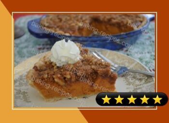 Pumpkin Pie with Walnut Struesel Topping recipe