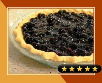 Blueberries and Cream Pie recipe