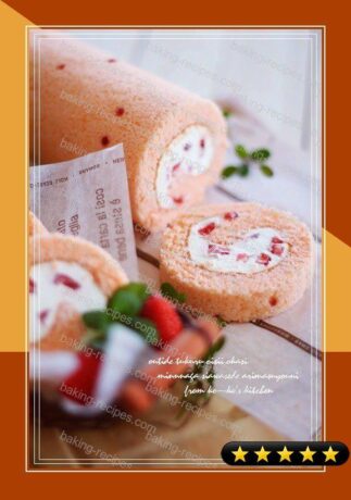 Strawberry Tiramisu Roll Cake recipe