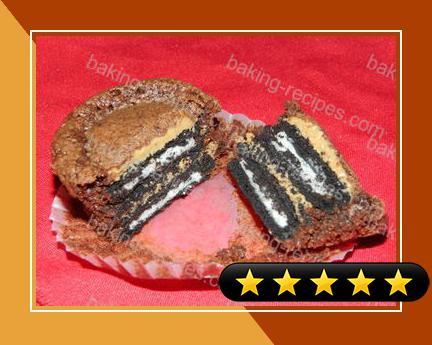 Oreo Peanut Butter Brownie Cakes recipe