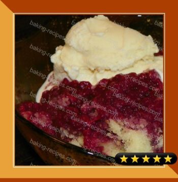 Upside-Down Raspberry Cake recipe