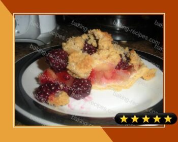 Easy Shmeeshy-Healthier Blackberry Apple Crumb Pie recipe