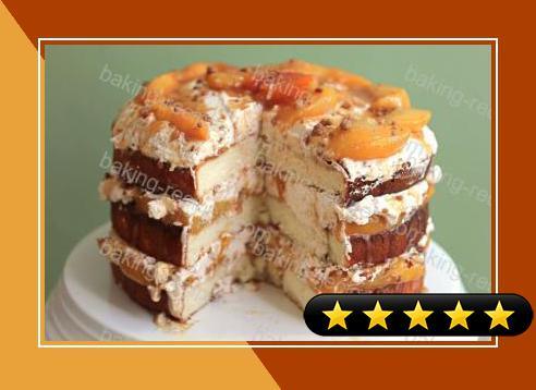 Peach Cobbler Shortcake Cake recipe