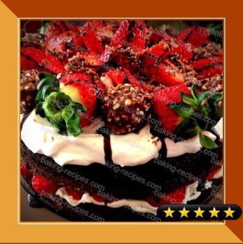 Ferrero Rocher Strawberry Chocolate Cake recipe