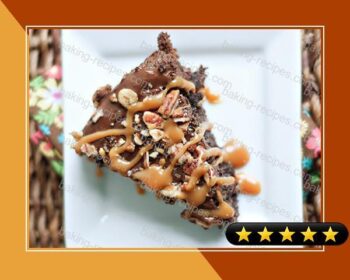 Caramel Pecan Brownie Cake recipe