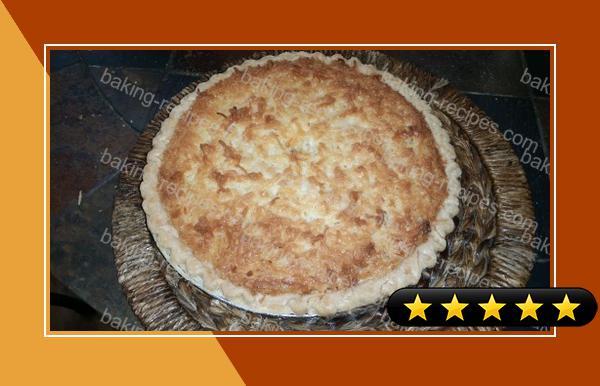 K and W Buttered Coconut Pie (My Created Version) recipe