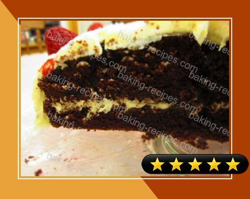 Fudgy Chocolate Cake with Vanilla Bean Buttercream Icing recipe