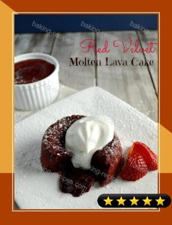 Red Velvet Molten Lava Cake recipe