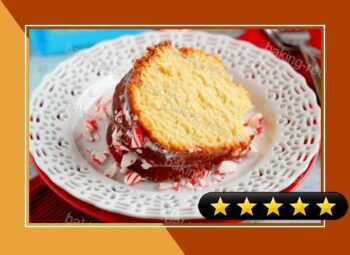 Vanilla Pound Cake with Peppermint Glaze recipe