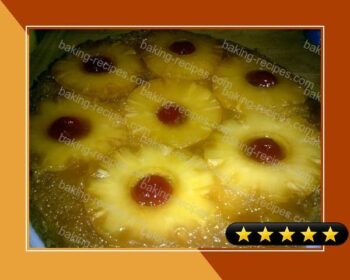 Pineapple Upside Down Cake (Doctored up from a box/quick and easy) recipe